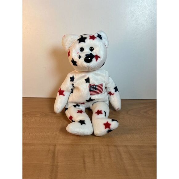 Ty Beanie Babies Glory the Bear Plush Toy 1998 No Tag - Picture 1 of 8
